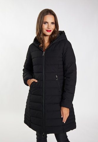 faina Winter coat in Black: front