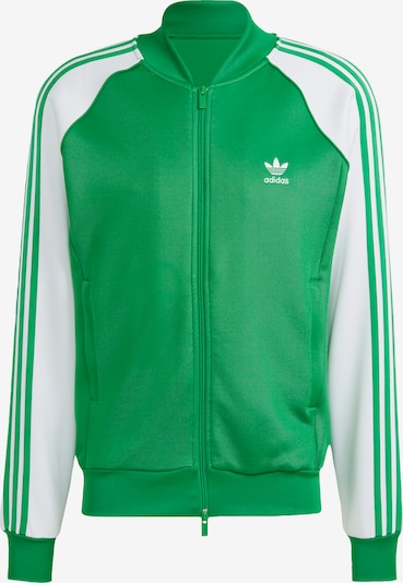 ADIDAS ORIGINALS Veste de survêtement 'Adicolor Classics+ Sst' en vert / blanc, Vue avec produit