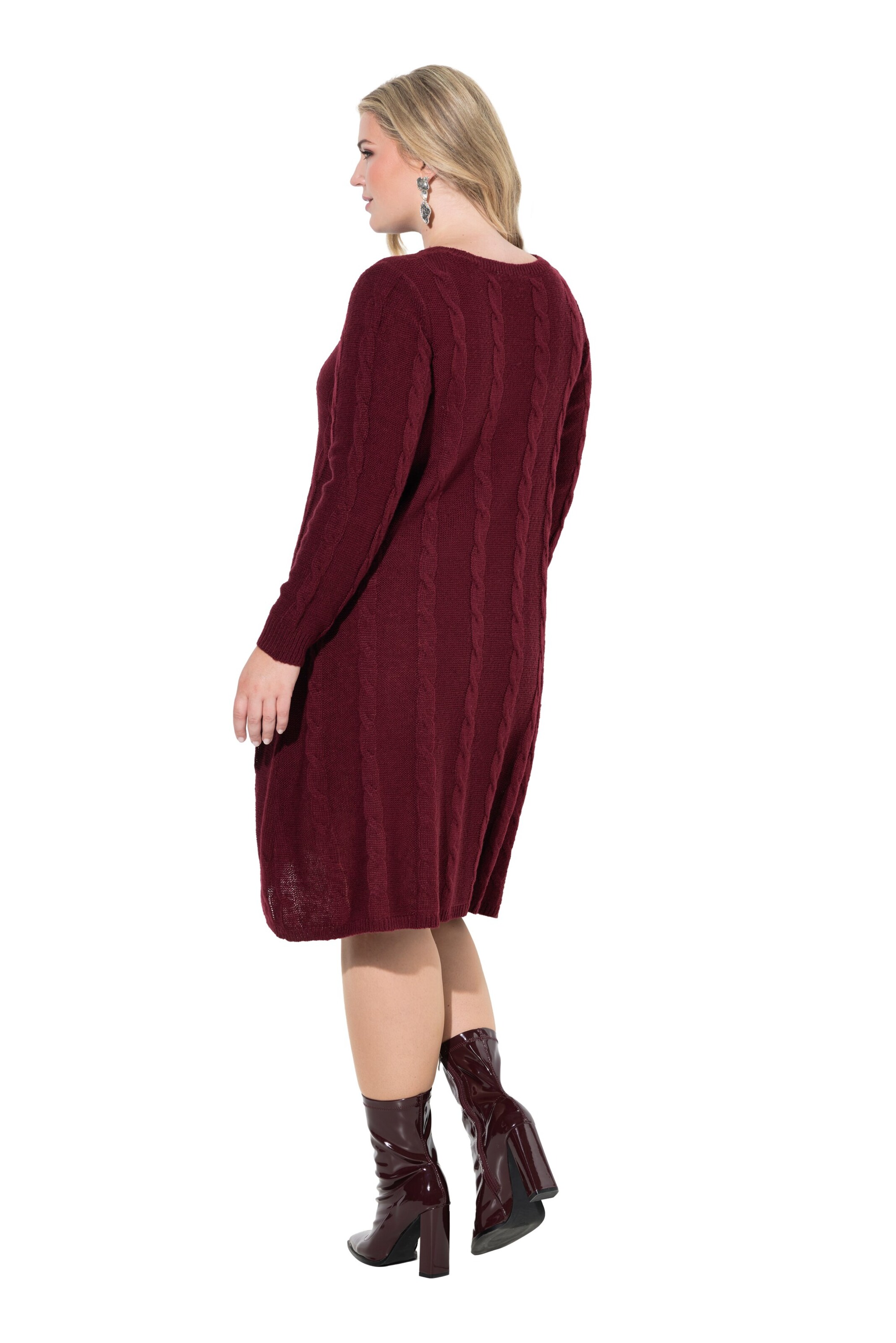 MIAMODA Gebreide jurk in Rood