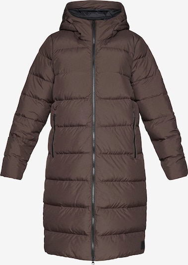 JACK WOLFSKIN Pitkä takki ulkoiluun 'Frozen Palace' värissä tummanruskea, Tuotenäkymä