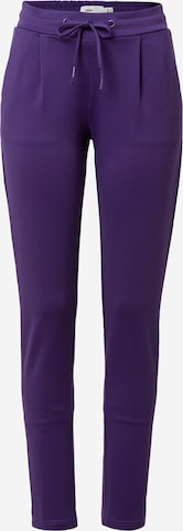 ICHI Tapered Pants 'KATE' in Purple: front