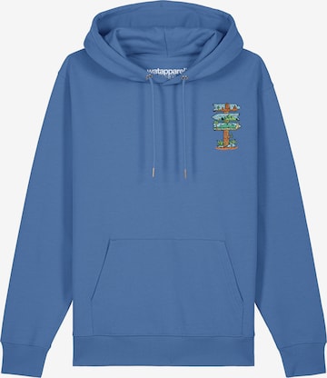 Watapparel Sweatshirt ' Adventure is everywhere ' in Blau: Vorderseite