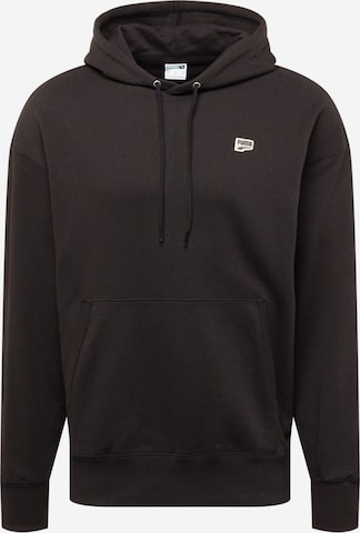 PUMA Sweatshirt 'Downtown' in Zwart: voorkant