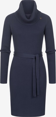 Ragwear Gebreide jurk 'Miyya' in Blauw: voorkant