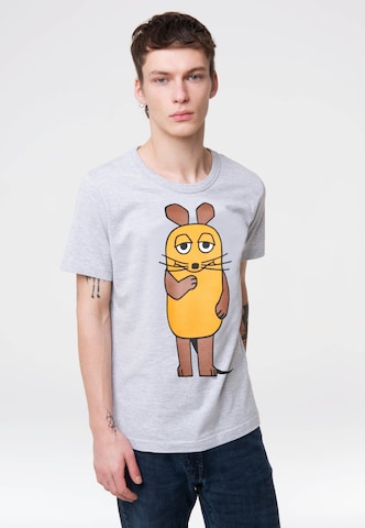 LOGOSHIRT Shirt 'Die Sendung mit der Maus - Maus' in Grijs: voorkant