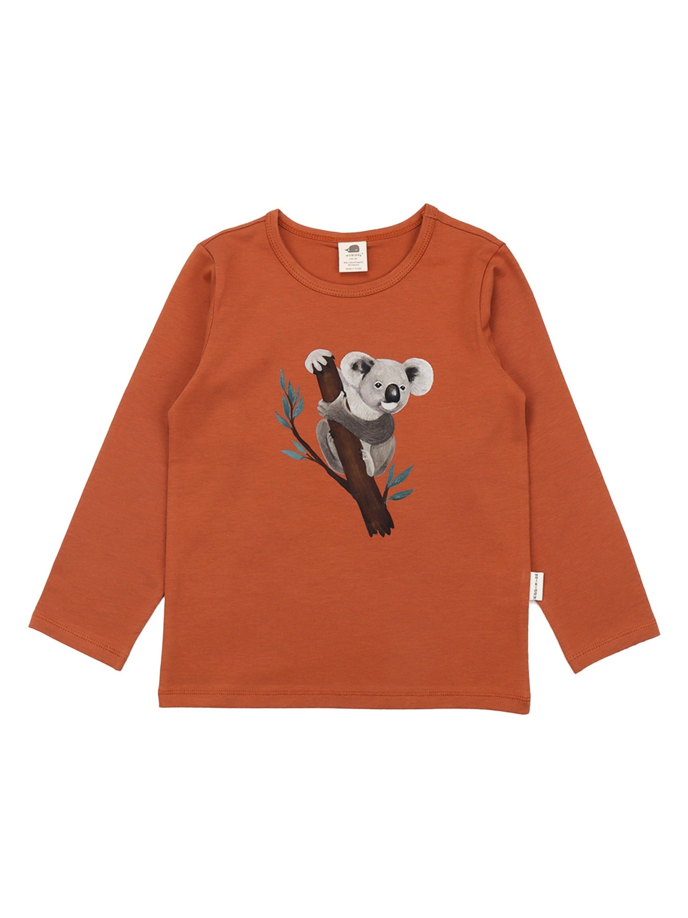 Walkiddy Shirt 'Walkiddy - Australian Animals Shirt' in Orange: front