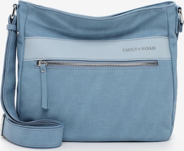 Borsa a spalla ' E&N Bonnie ' di Emily & Noah in blu: frontale