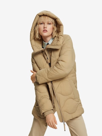 Manteau d’hiver ESPRIT en beige : devant