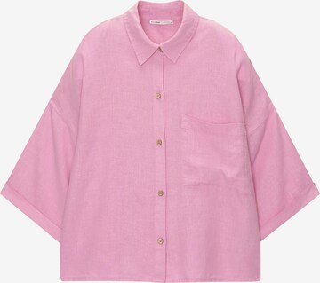 Bluză de la Pull&Bear pe roz: față