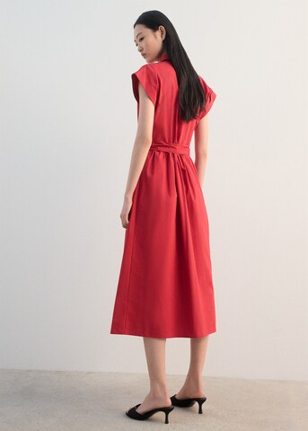 MANGO Shirt Dress 'Pupi-h' in Red
