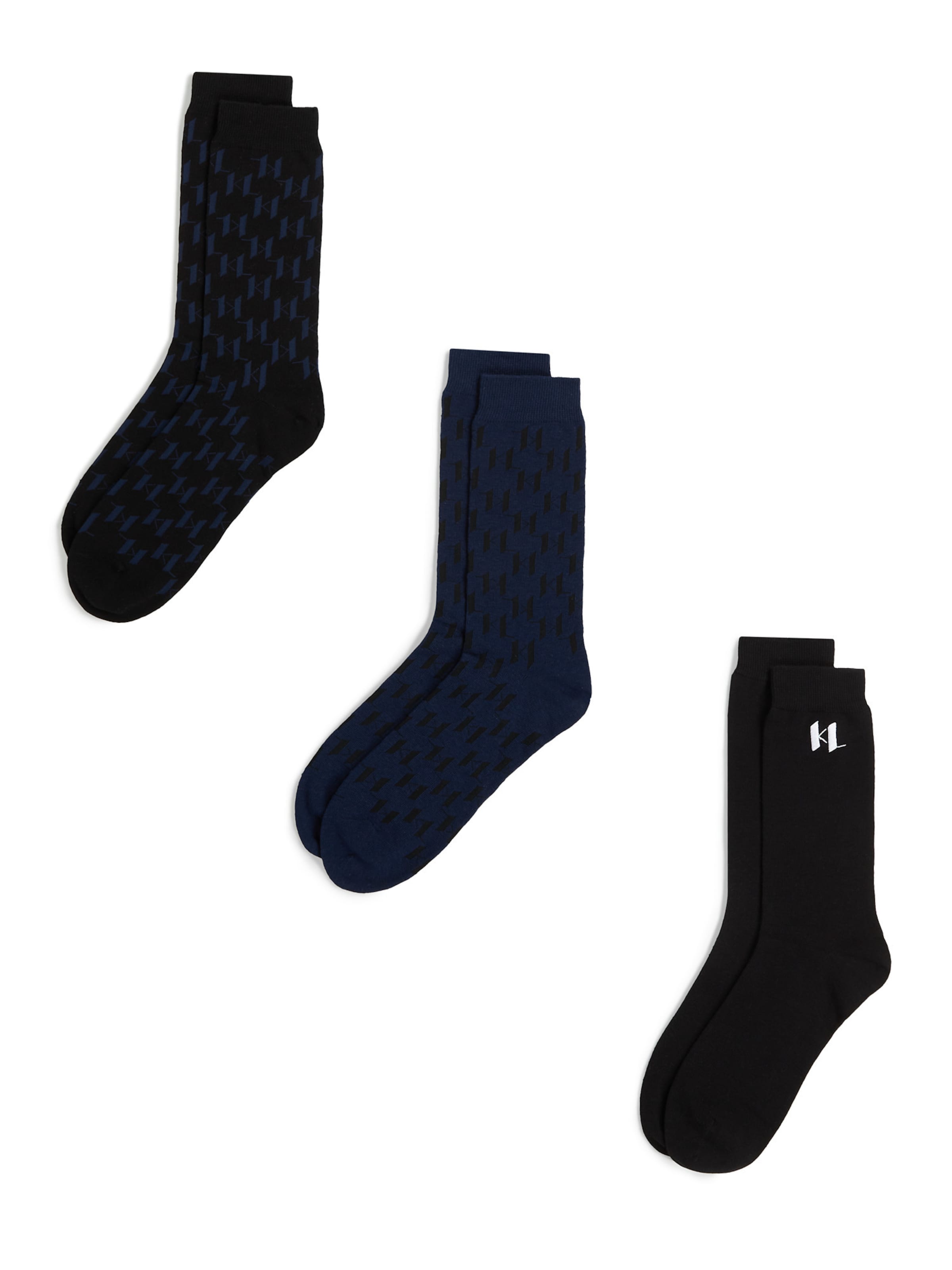 Karl Lagerfeld Κάλτσες σε μπλε: μπροστά