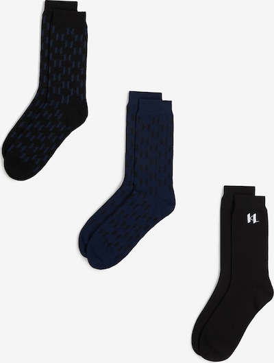 Kojinės iš Karl Lagerfeld, spalva – tamsiai mėlyna / juoda / balta, Prekių apžvalga