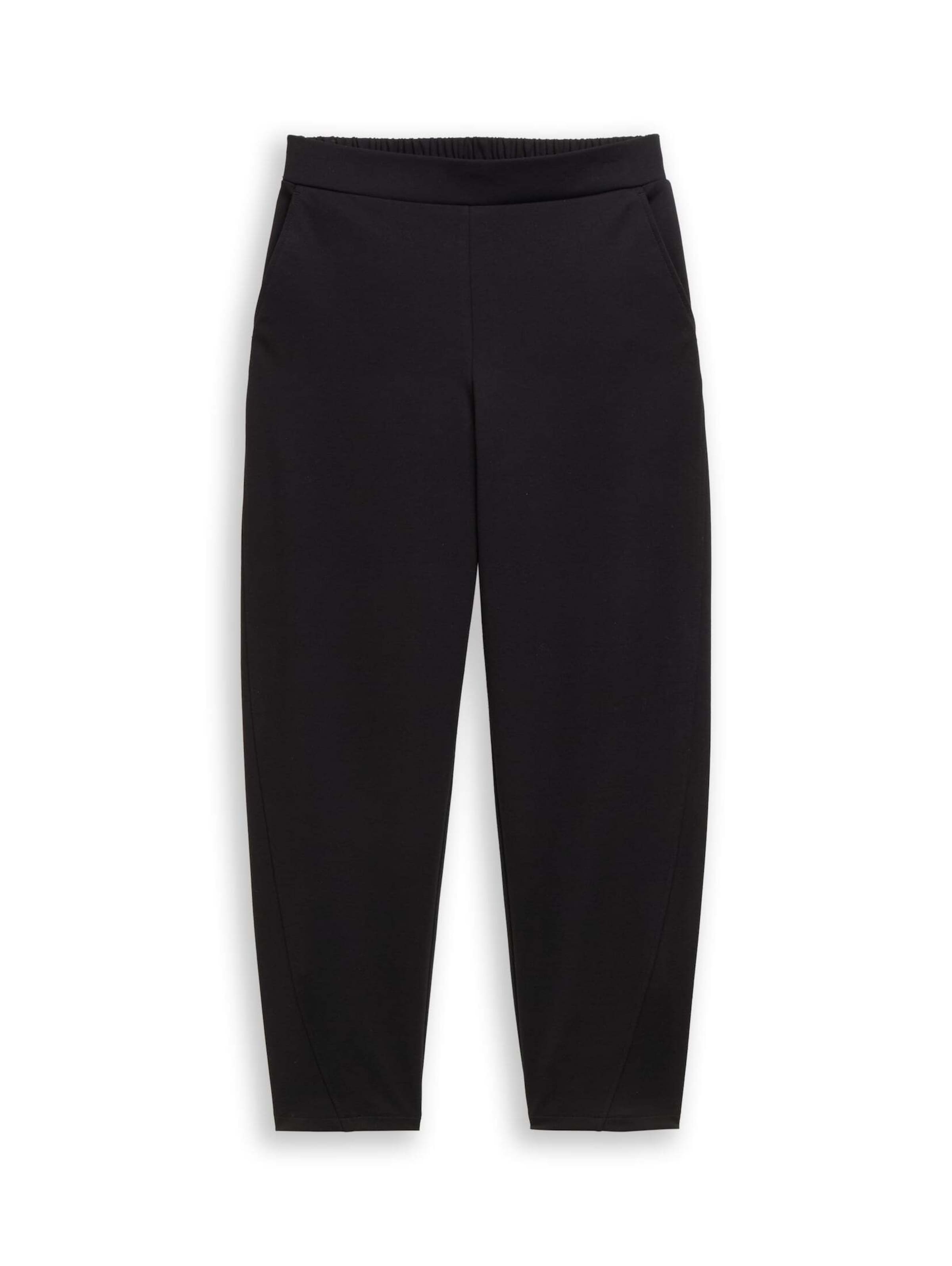 TOM TAILOR DENIM Trousers in Black: front
