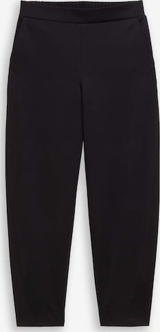 TOM TAILOR DENIM Trousers in Black: front