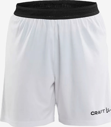 Craft Regular Workout Pants 'Progress 2.0' in White: front