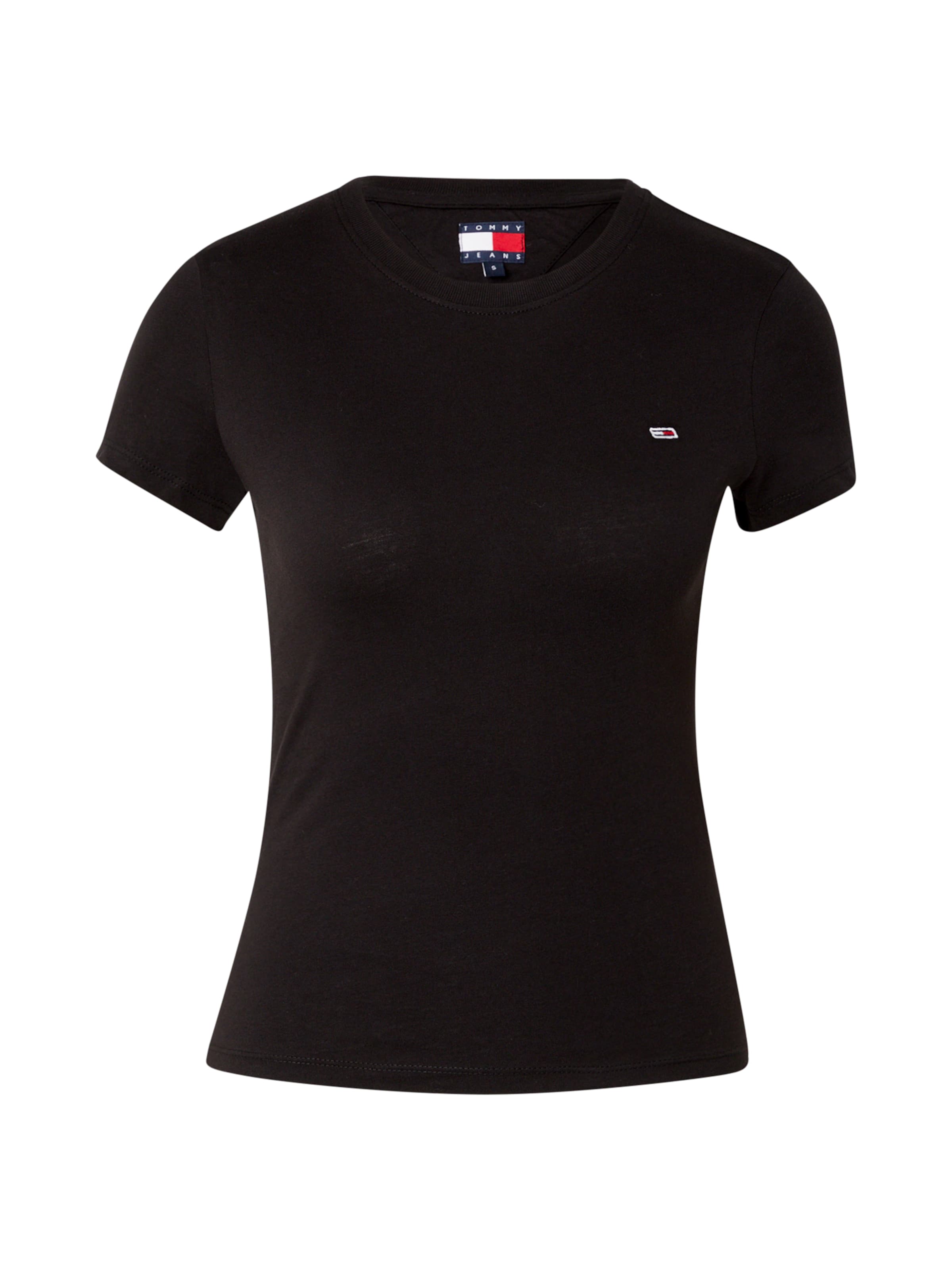 Tommy Jeans T-Shirt in Schwarz: Vorderseite