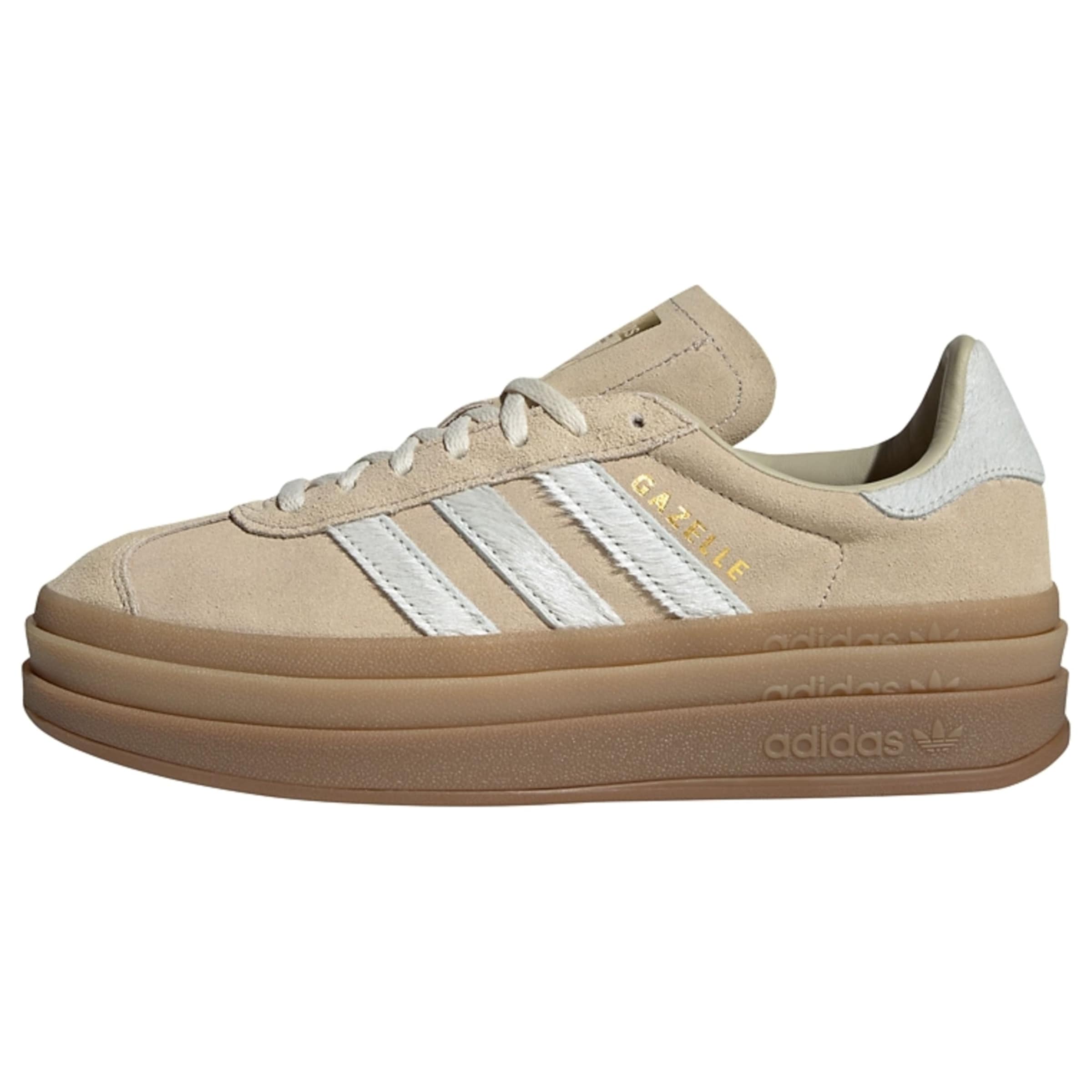 Sneaker bassa 'Gazelle Bold' di ADIDAS ORIGINALS in beige: frontale