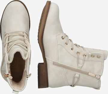 MUSTANG Schnürstiefelette in Beige