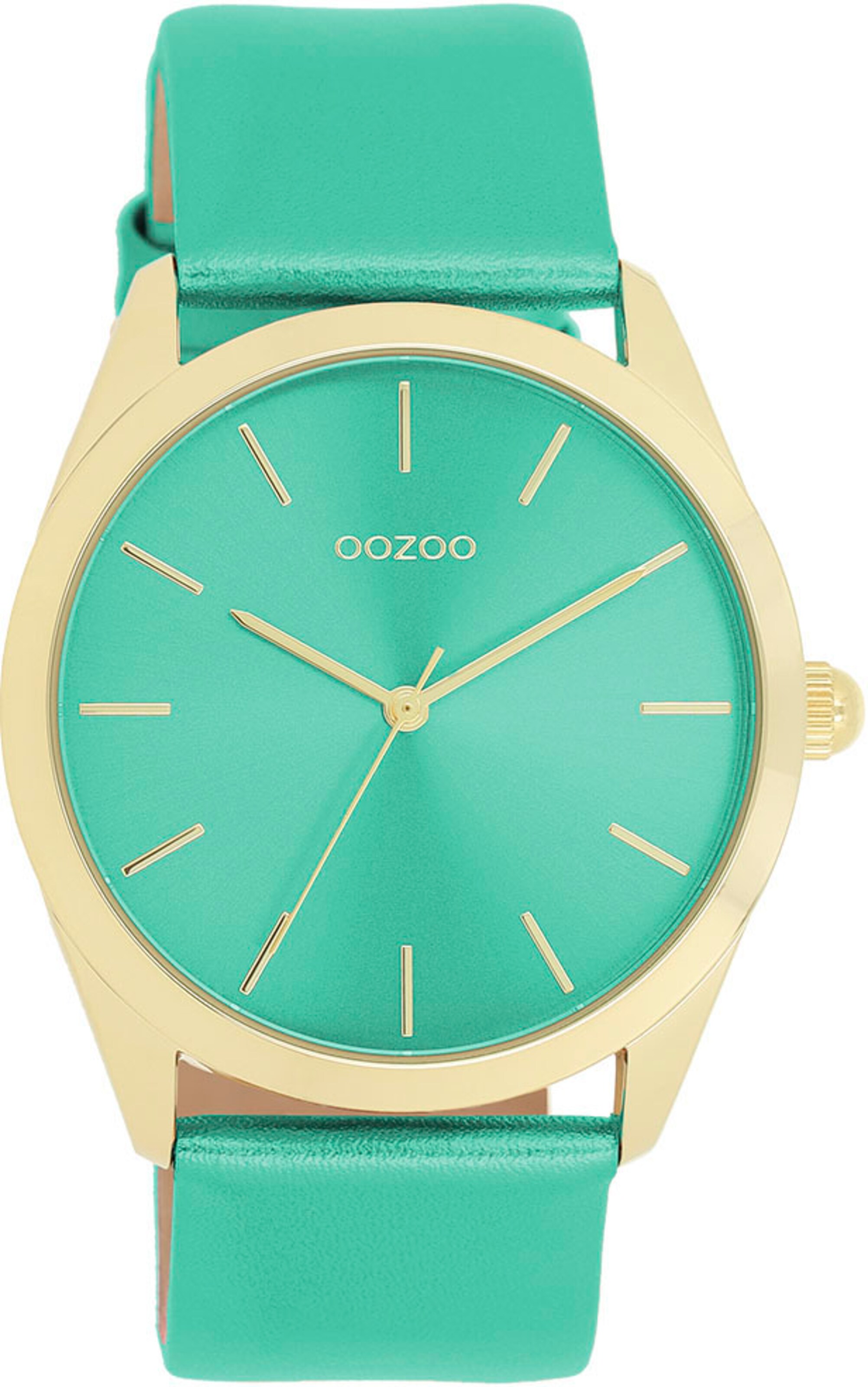 OOZOO Analog Watch in Green: front