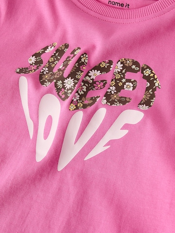 NAME IT Shirt 'NMFNILINEA' in Roze