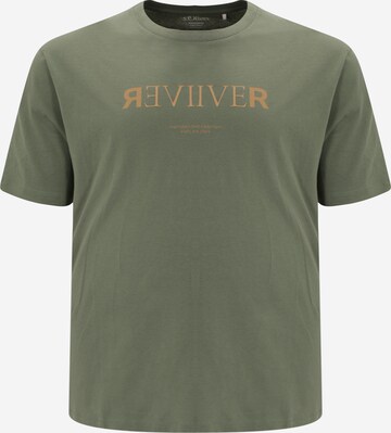 s.Oliver Men Big Sizes Shirt in Green: front