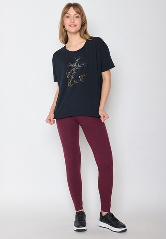 Maglietta 'Nature Bird Reed' di GREENBOMB in blu