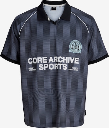 Tricou 'JCOBREEZE FOOTBALL' de la JACK & JONES pe negru: față