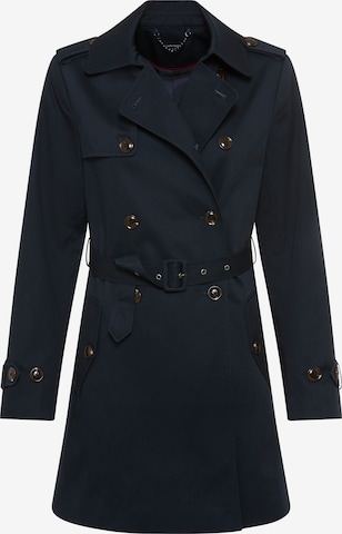 LAURA SCOTT Between-Seasons Coat in Blue: front