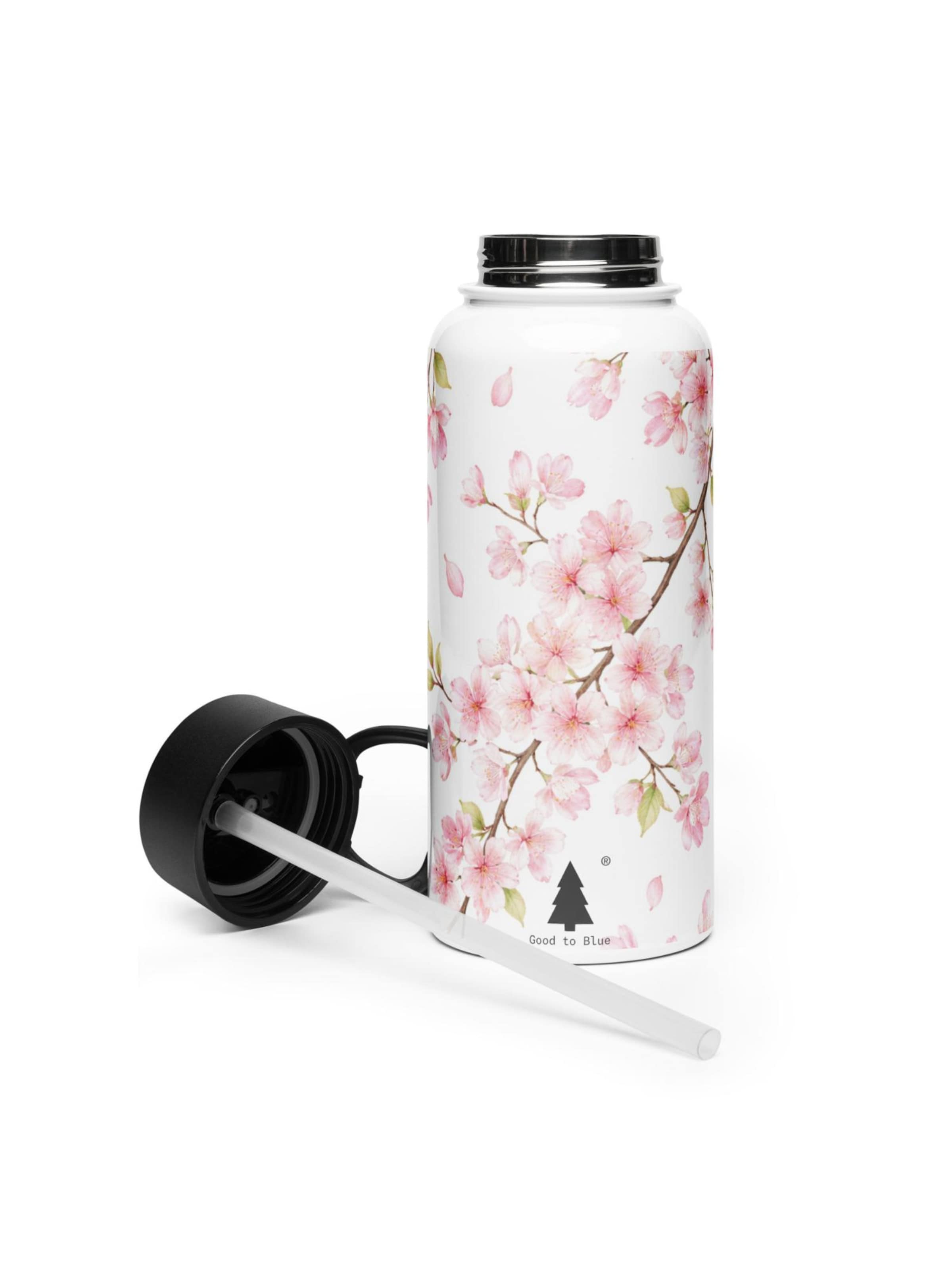 Good to Blue Trinkflasche 'Cherry Blossom Drinking Bottle, 950ml'‌‌‌‌‌‌‌‌ in Weiß