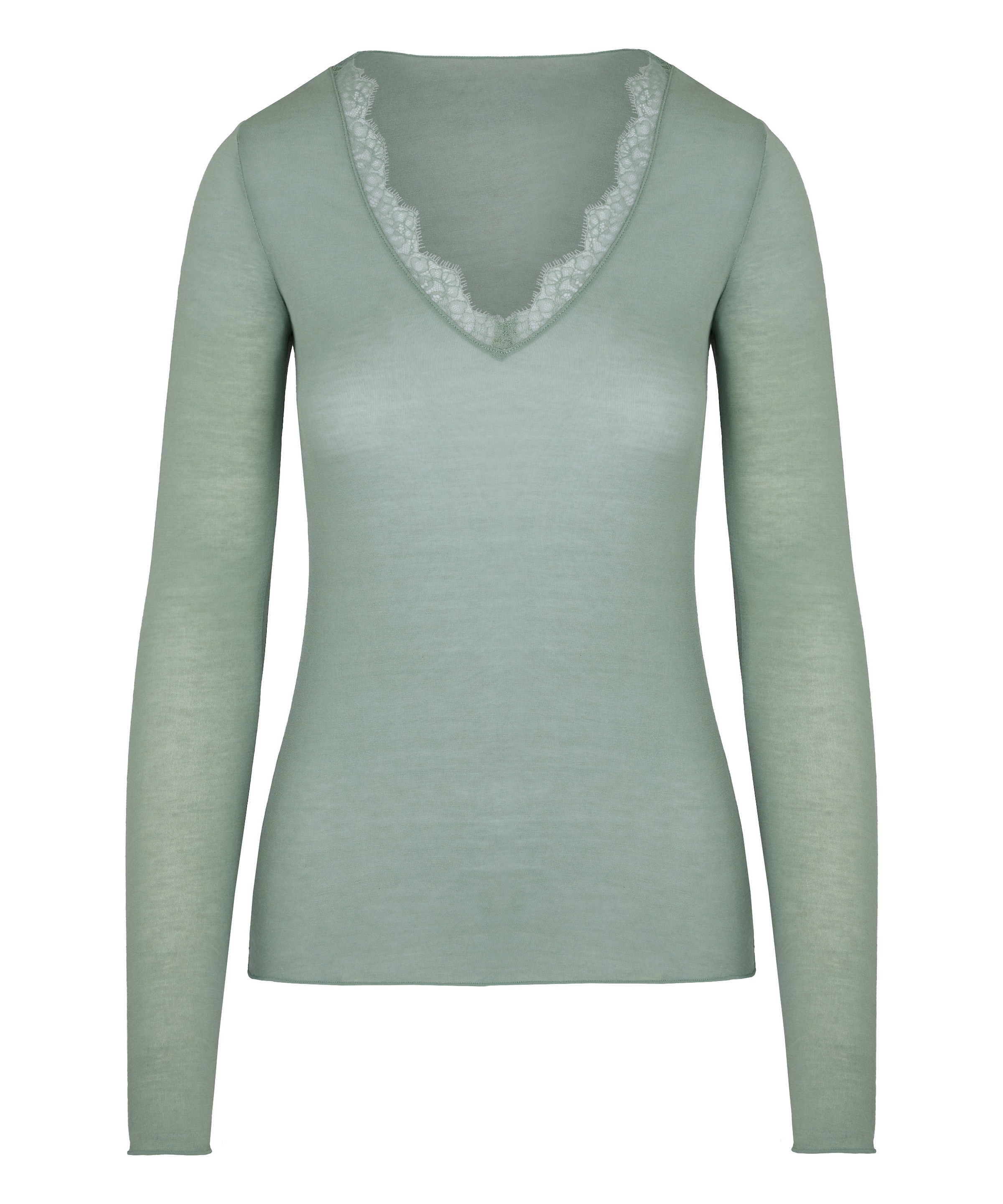 Hunkemöller Schlafshirt in Grün: Vorderseite