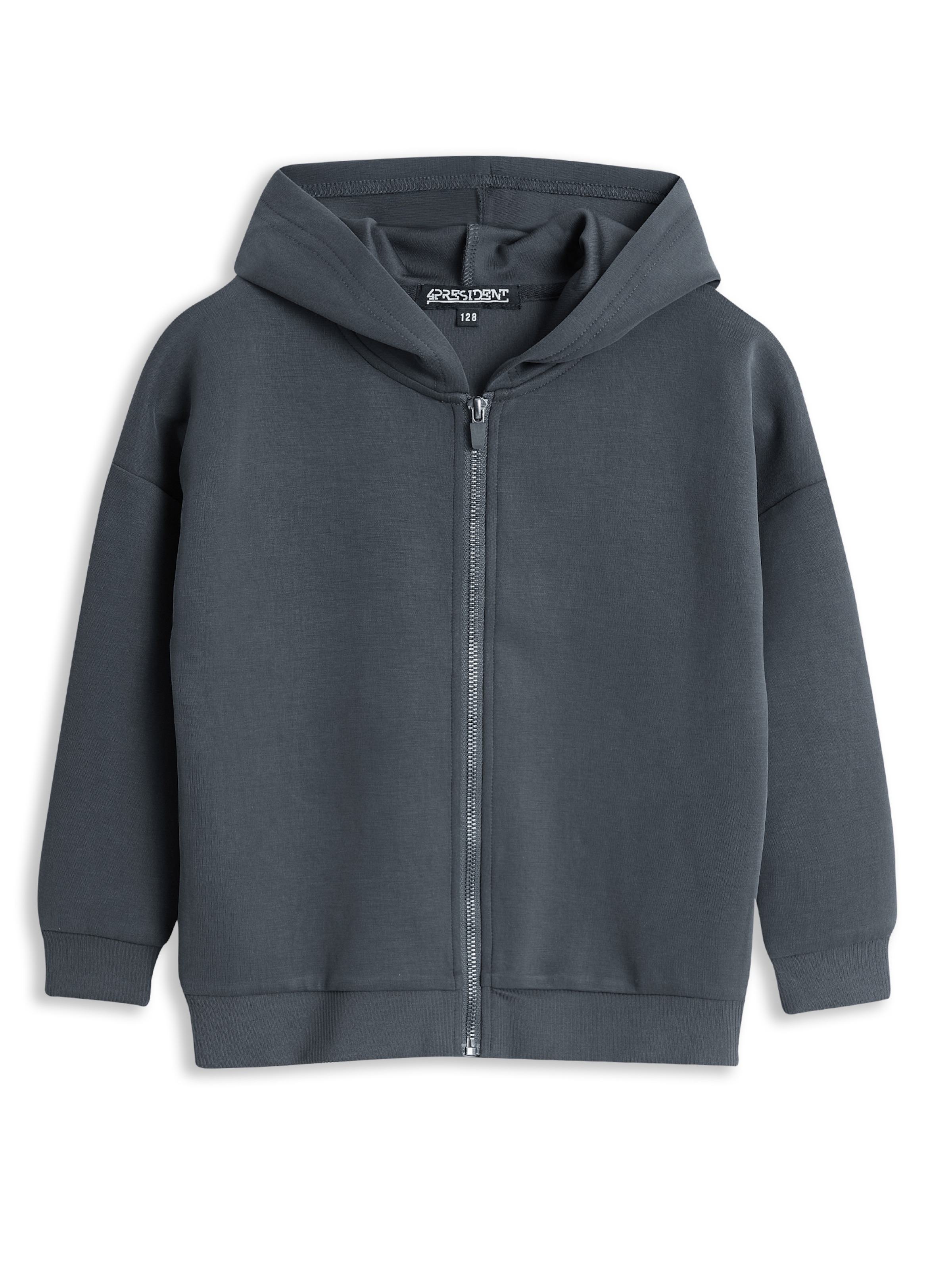 4PRESIDENT Zip-Up Hoodie 'Mia' in Anthracite, Item view