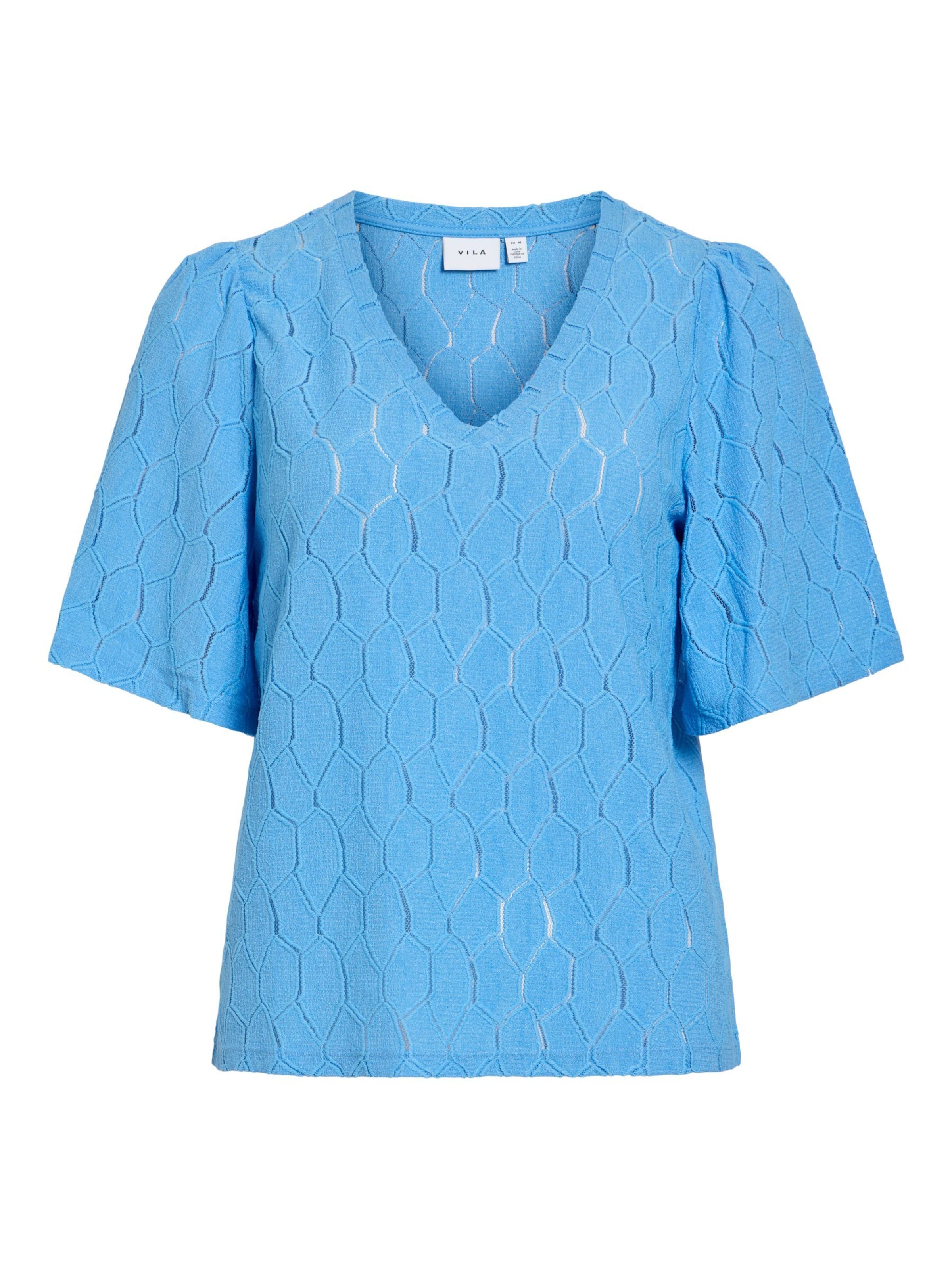 Chemisier 'VIMARCELLA' VILA en bleu : devant