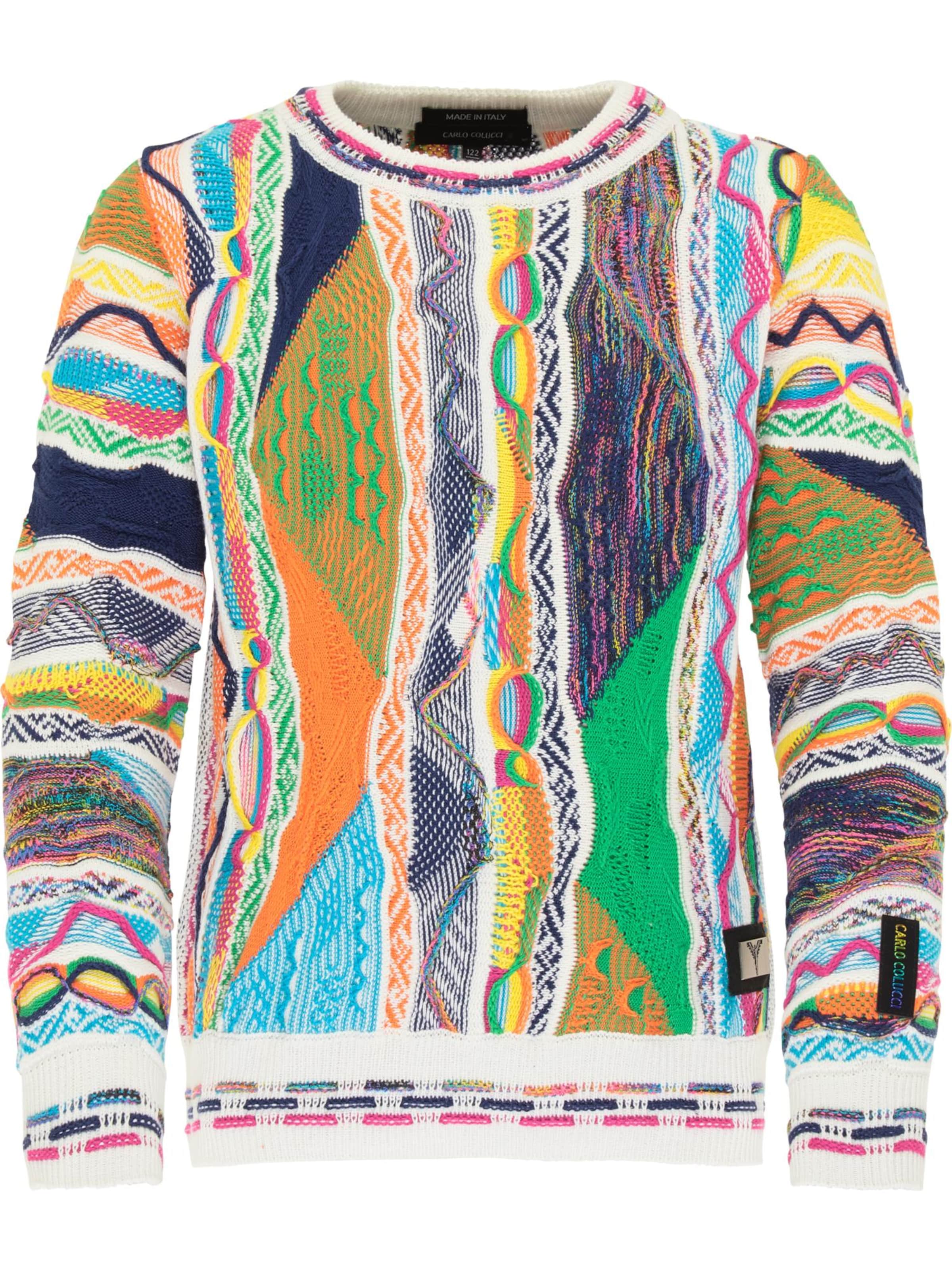 Pull-over Carlo Colucci en mélange de couleurs : devant