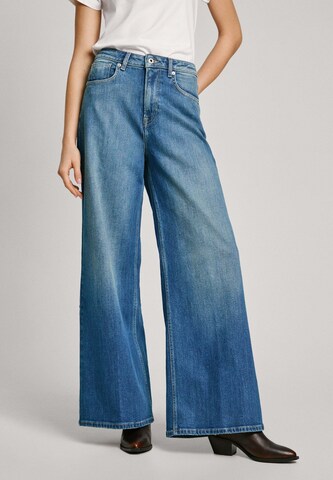 Wide Leg Jean Pepe Jeans en bleu : devant