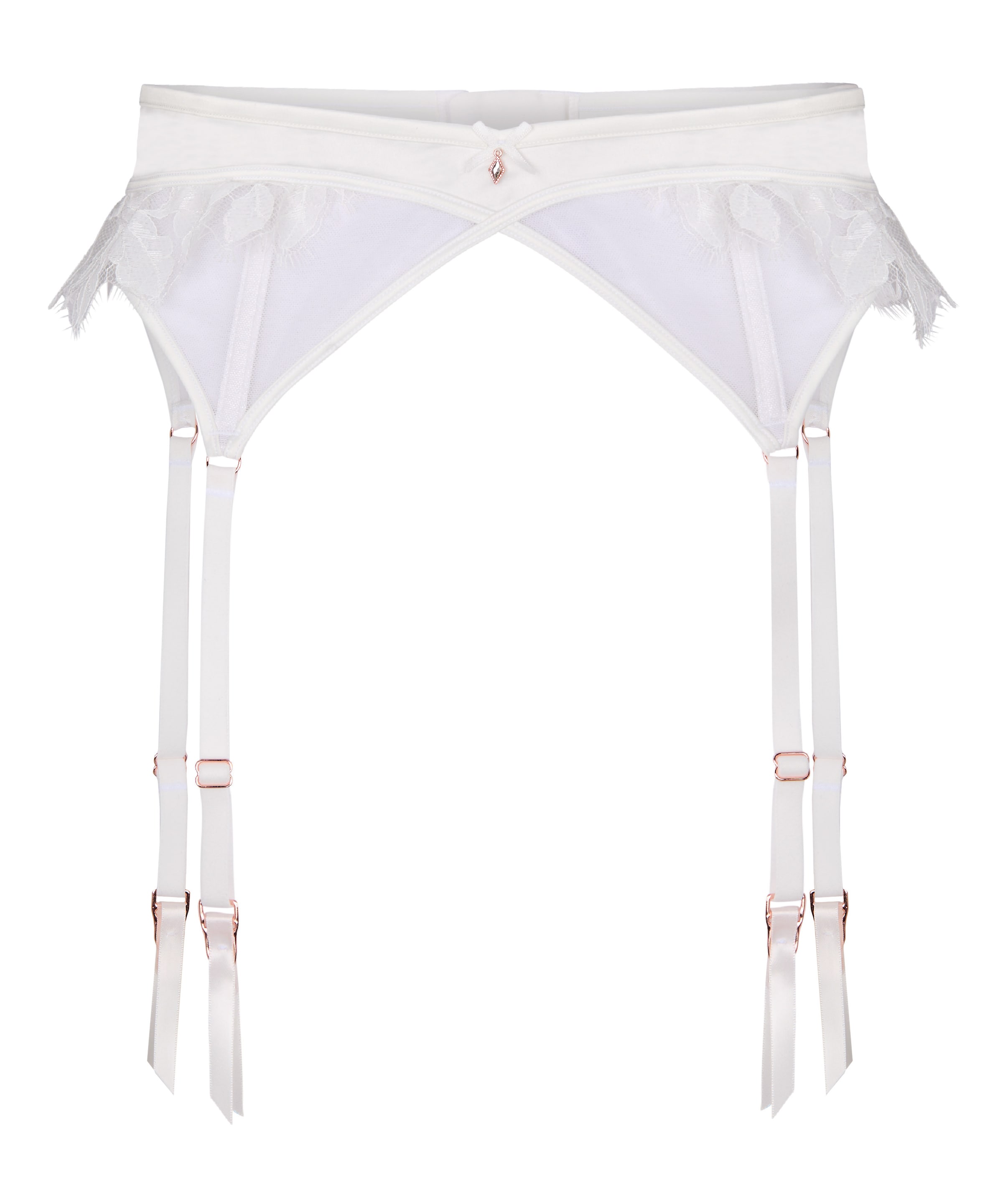 Hunkemöller Garters 'Millie' in White: front