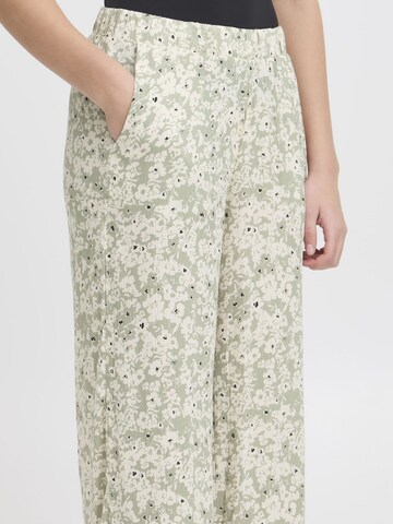 ICHI Loose fit Trousers ' IHMARRAKECH ' in Green