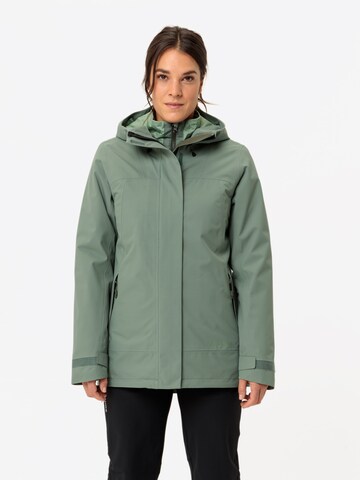 VAUDE Outdoorjacke 'W Neyland 3in1 J' in Grün: Vorderseite