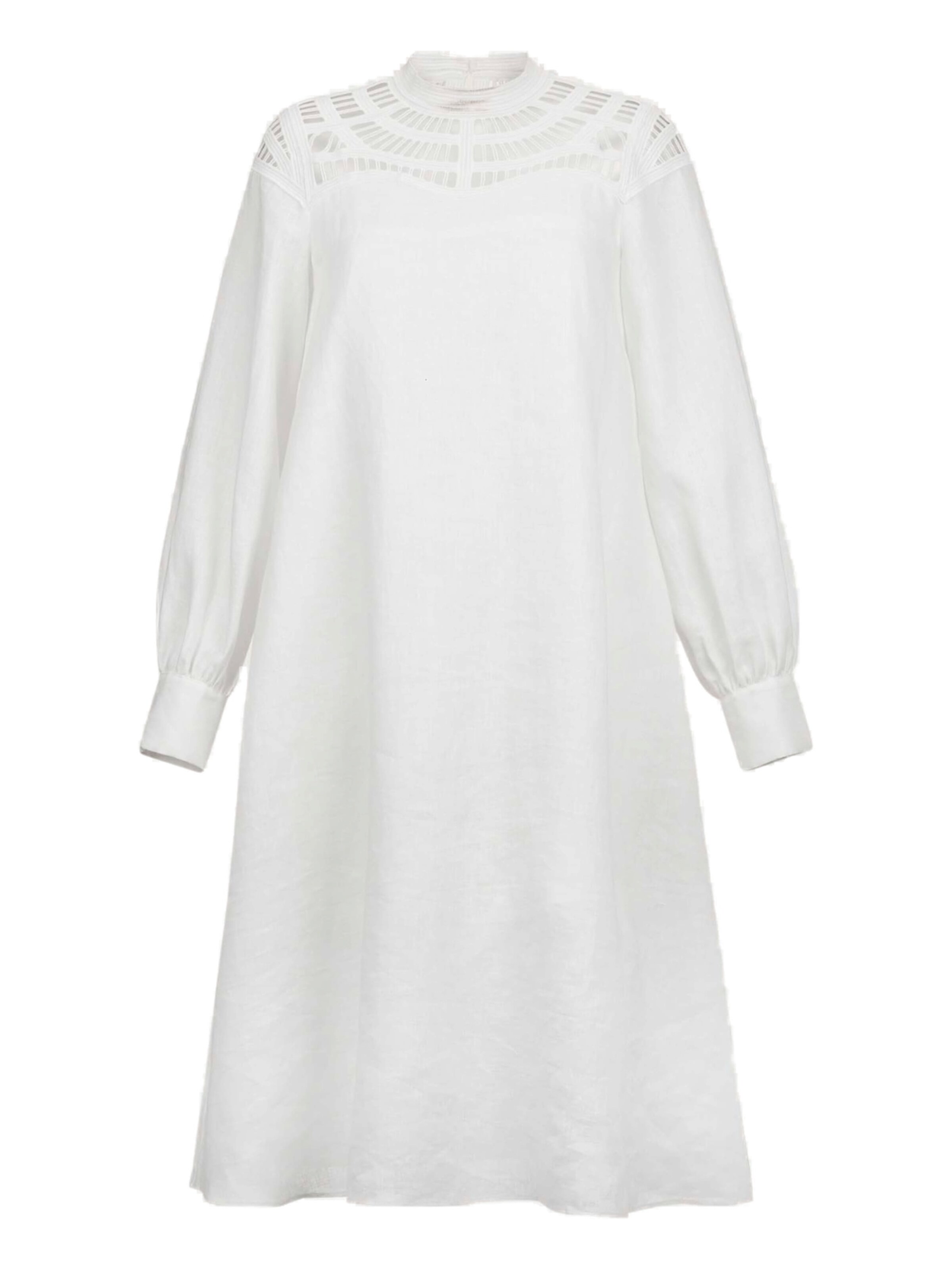 Robe MADELEINE en blanc : devant