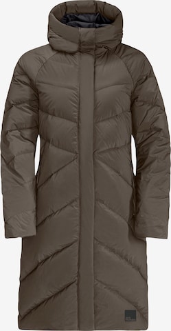 JACK WOLFSKIN - Sobretudo outdoor 'Marienplatz' em castanho: frente