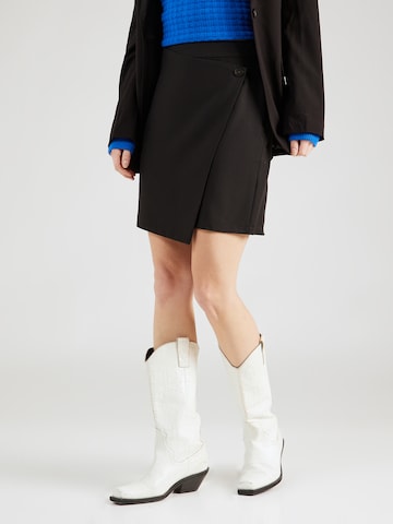 VILA Spódnica 'RILEY' w kolorze czarny: przód