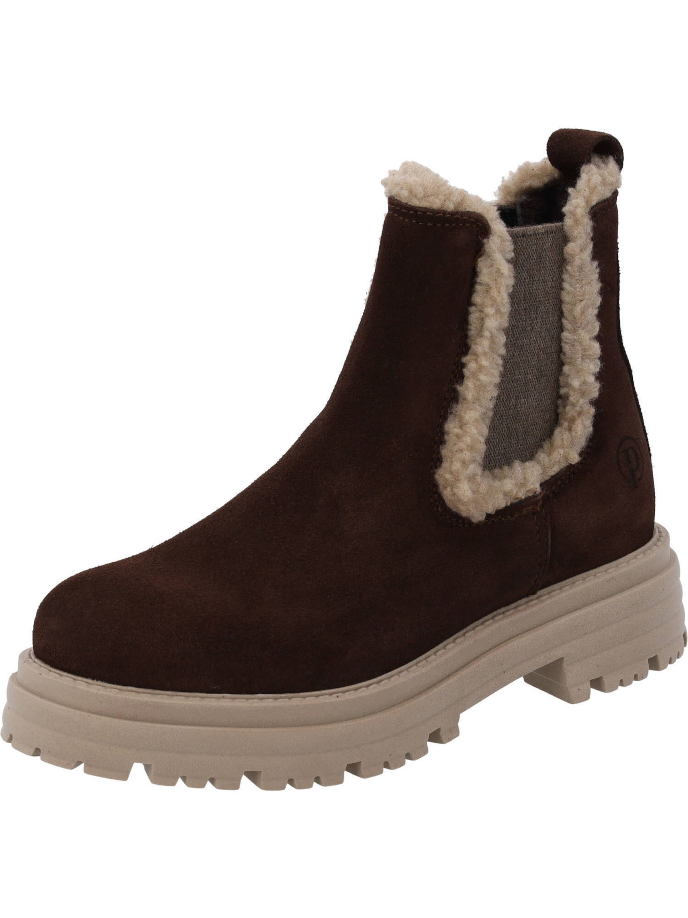 Palado by Sila Sahin - Botas chelsea 'Paffesi' em castanho: frente