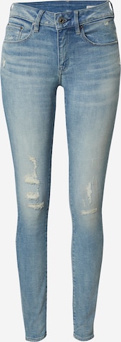 G-Star RAW - Skinny Vaquero '3301 Mid' en azul: frente