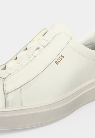 BOSS - Zapatillas deportivas bajas 'Kieran' en blanco: lado
