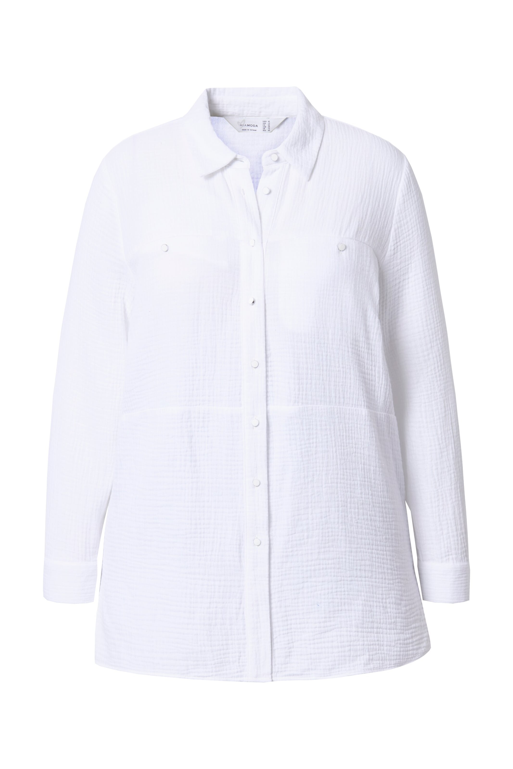 MIAMODA Blouse in Wit: voorkant