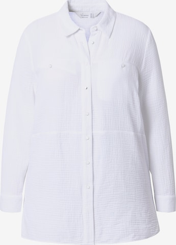 Chemisier MIAMODA en blanc : devant