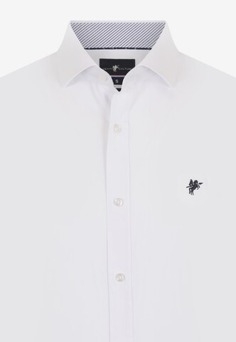 DENIM CULTURE - Ajuste regular Camisa 'Bennie' en blanco