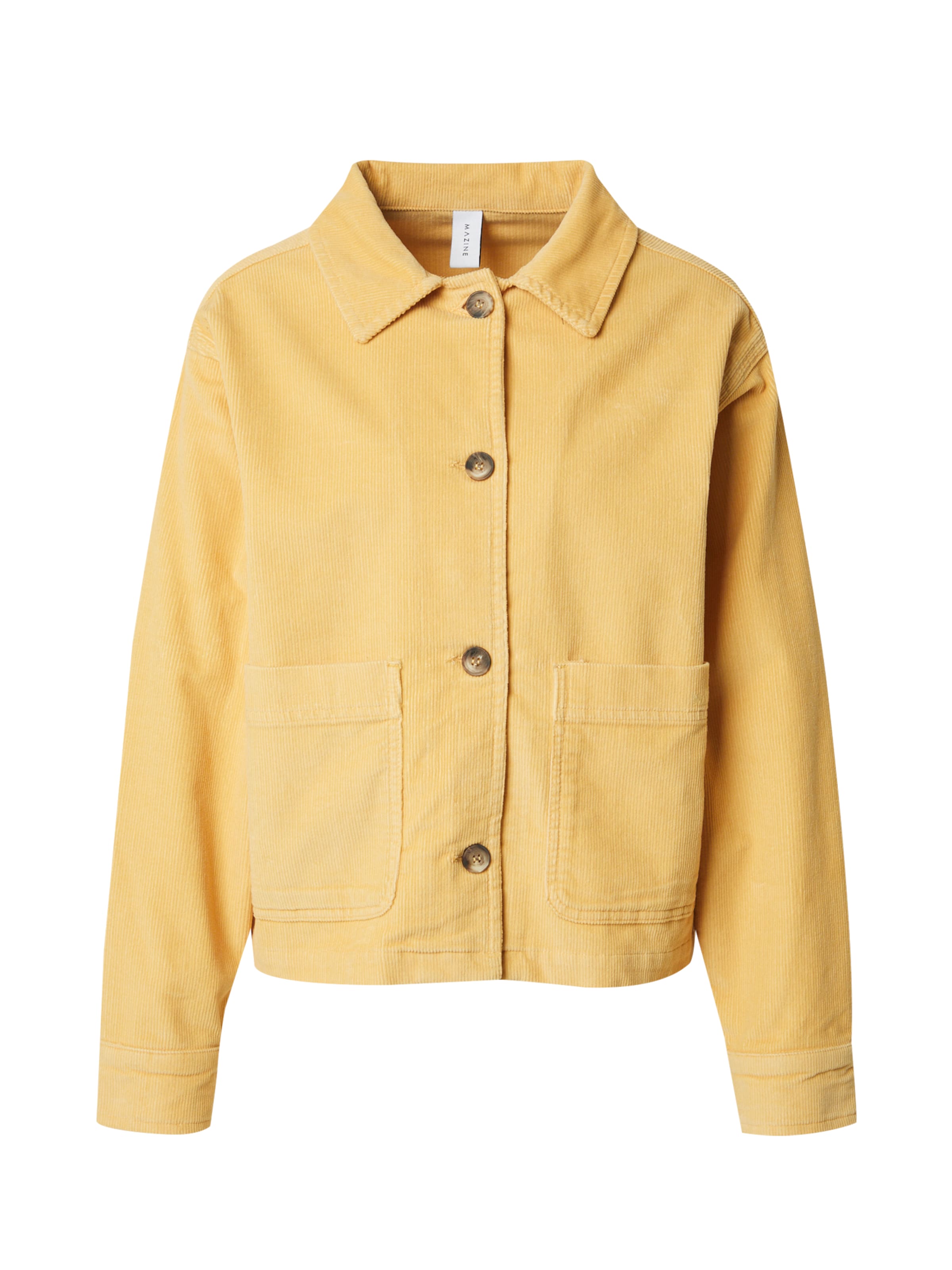 mazine Přechodná bunda – žlutá: přední strana