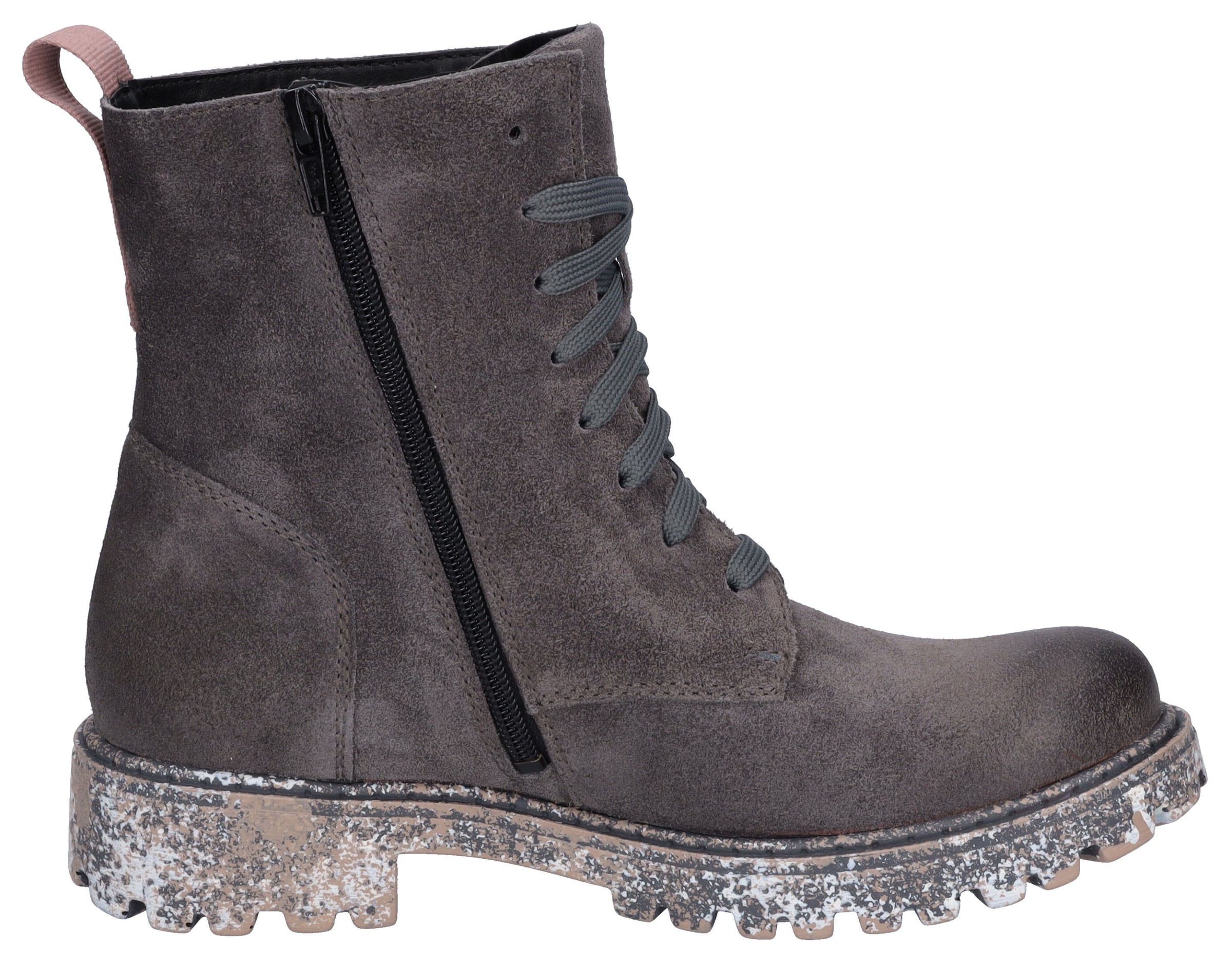 JOSEF SEIBEL Lace-up bootie 'Marta' in Grey