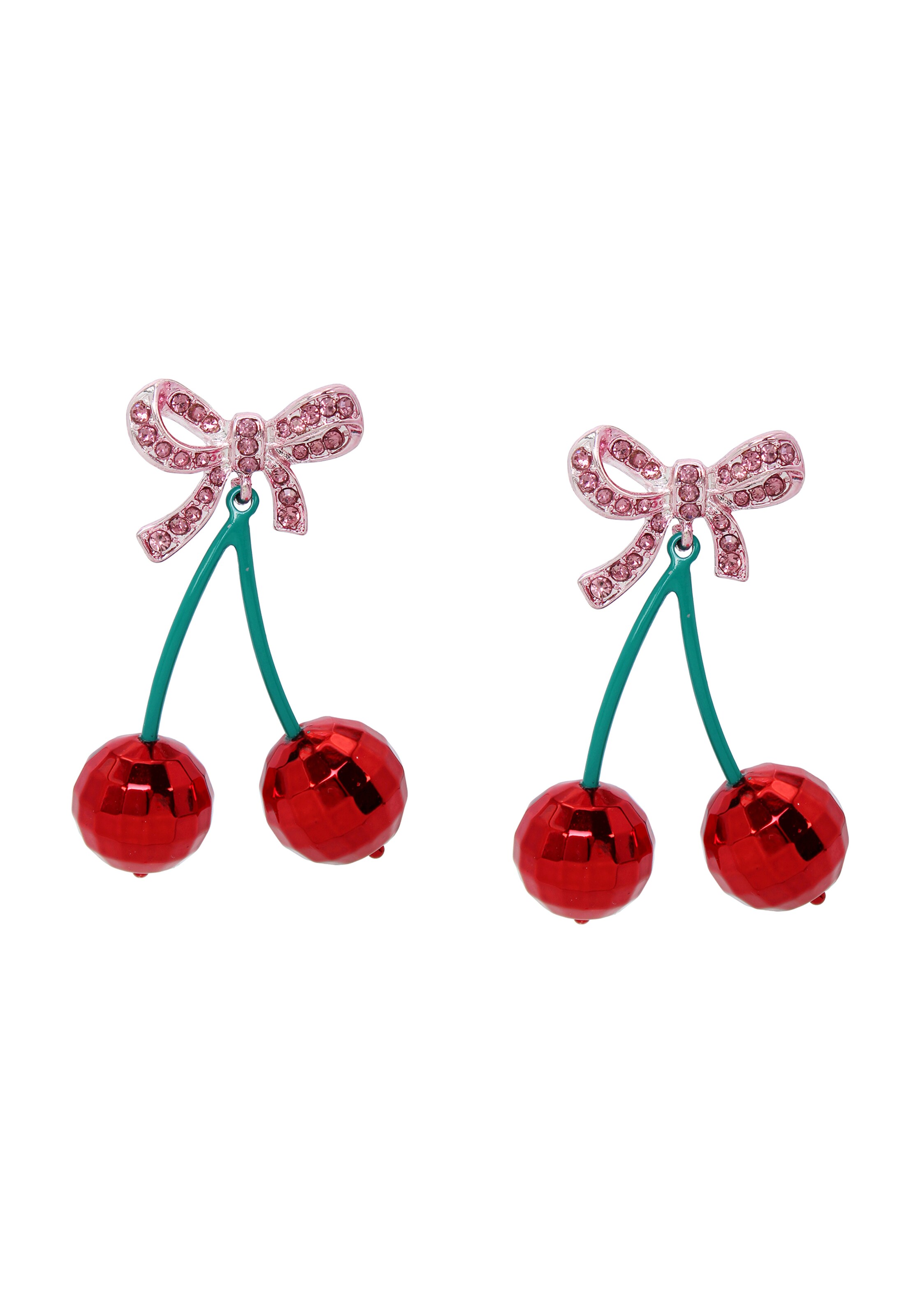 Betsey Johnson Kolczyki 'Sweetheart' w kolorze czerwony