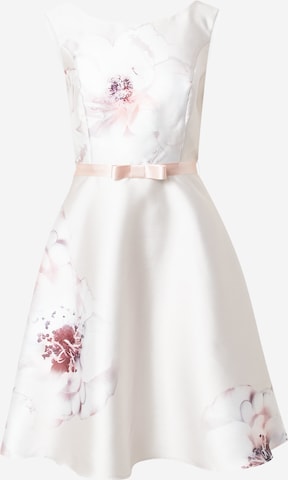 Robe de cocktail SWING en beige : devant